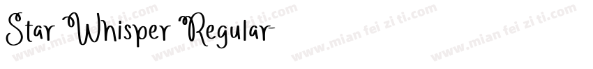 Star Whisper Regular字体转换